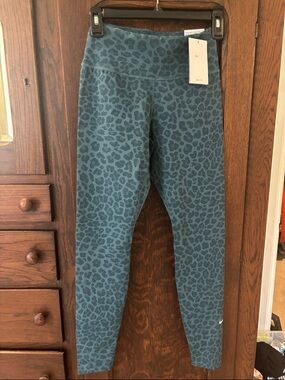 Nike Teal Leopard-Print Leggings